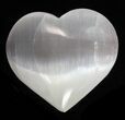 2 1/2" Polished Selenite Hearts  - Photo 2